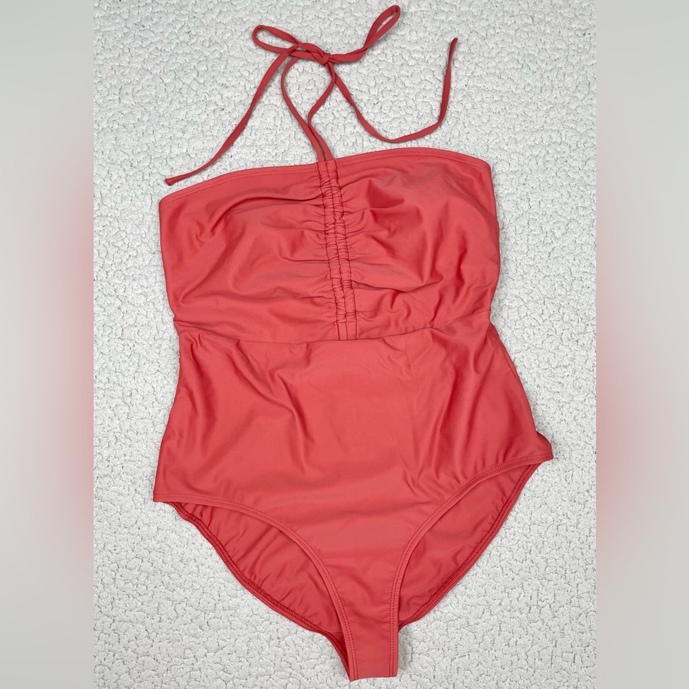 Daughters of Summer Heather Bandeau Tie Back One Piece Swimsuit